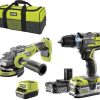 Truffaut Ryobi R18PDBL R18CK2BL-252S Packs outillage électroportatif