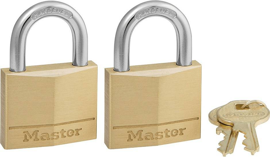 Truffaut Master Lock Cadenas laiton massif 2 x 40 mm Cadenas