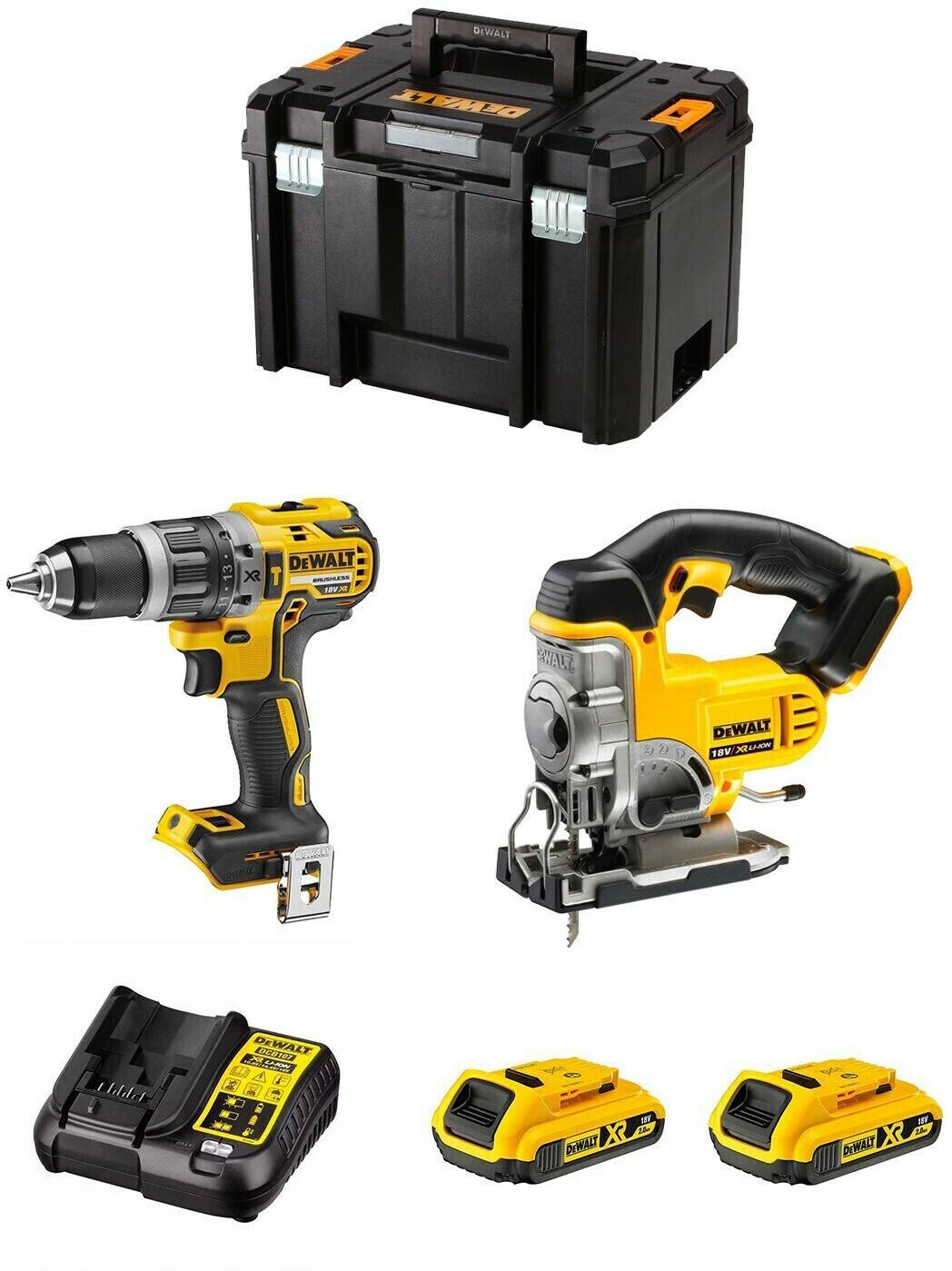 Truffaut DeWalt DWKDWK200 (2 x 2,0 Ah + TSTAK VI) Packs outillage électroportatif