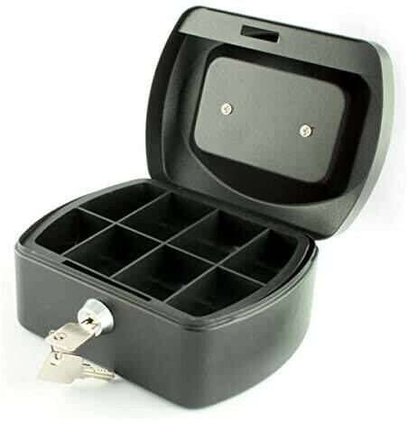 Truffaut Q-CONNECT 6 Inch Cash Box - Black Coffres-forts