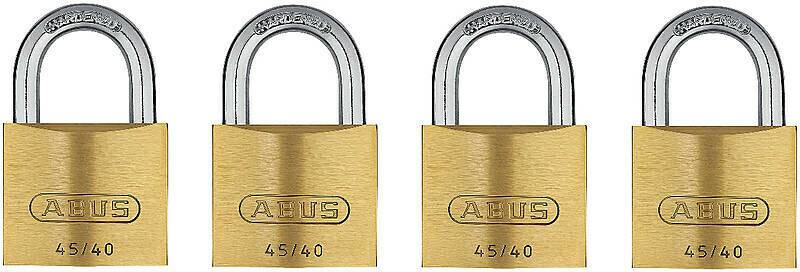 Truffaut ABUS Cadenas 45/40Lot de 4 Cadenas