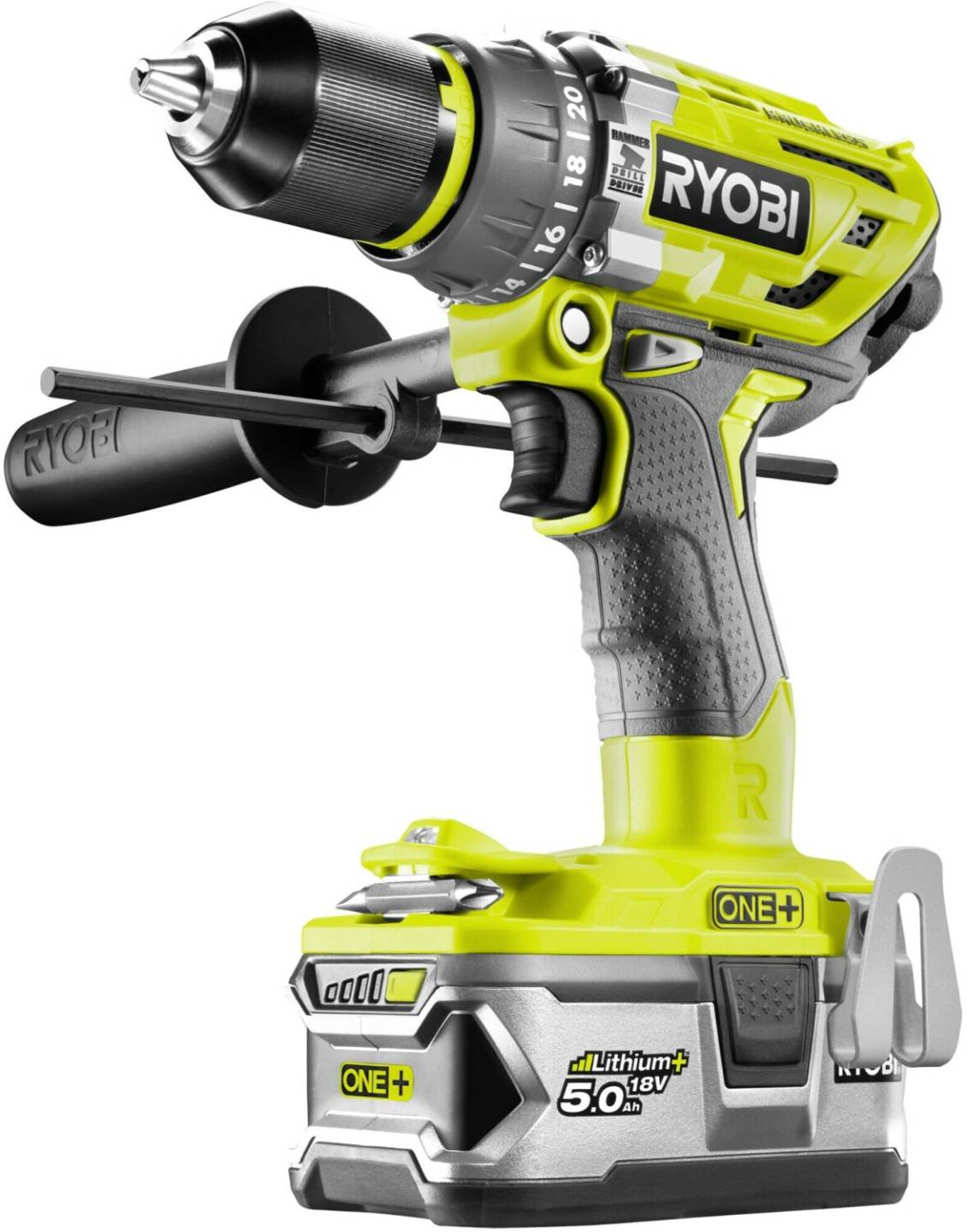 Truffaut Ryobi R18PD7R18PD7-252S (2x Battery 2Ah, 5Ah) 5133004391 Perceuses & visseuses sans fil