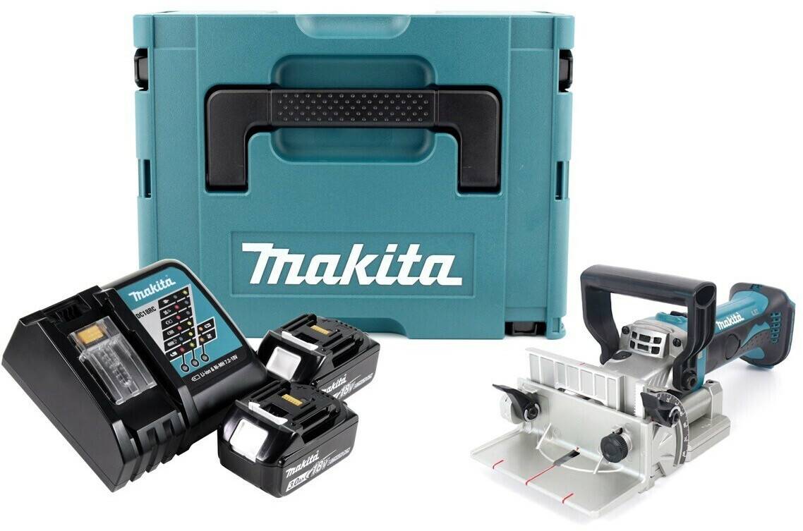 Truffaut Makita DPJ180DPJ180RFJ (2 x 3,0 Ah + Quickcharger) Fraiseuses