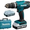 Perceuses & visseuses sans fil Truffaut Makita HP488DWE (2x batteries BL1815G)