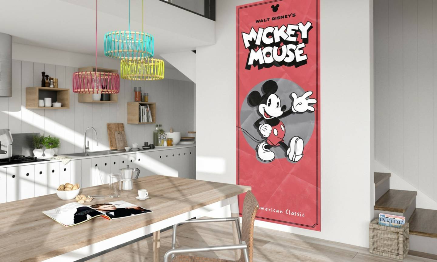 Truffaut Komar Mickey - American Classic 100 x 250 cm Papiers peints