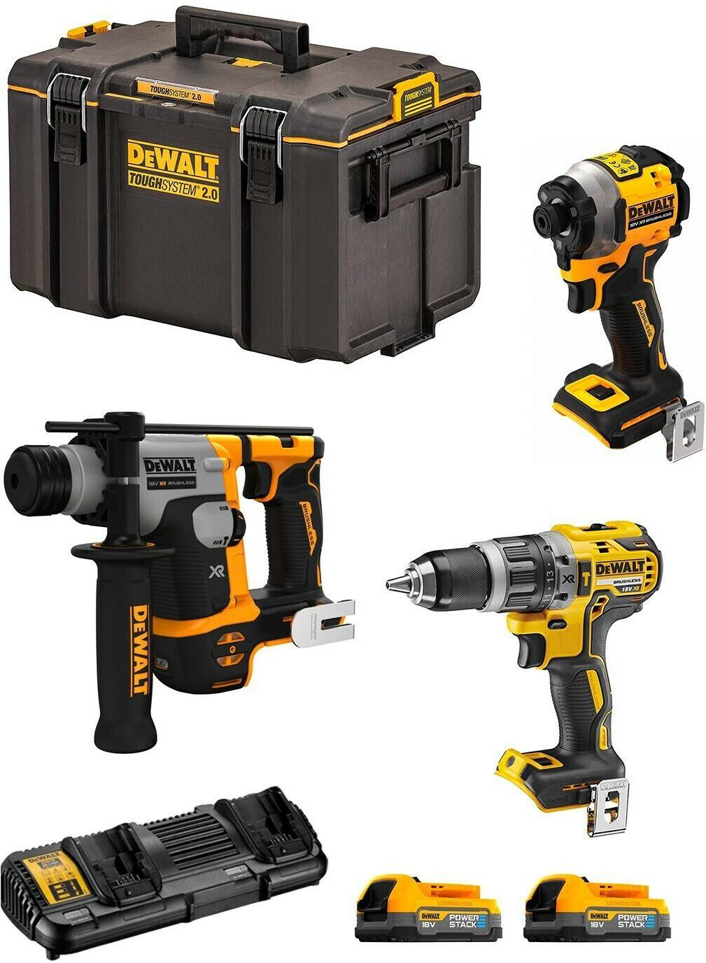 Packs outillage électroportatif Truffaut DeWalt DWKDWK303PS (2 x 1,7 Ah + coffret)