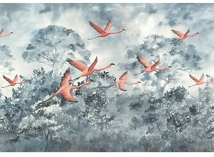 Truffaut Komar Ink Flamingos in the Sky (8 pcs. 400 x 280 cm) Papiers peints