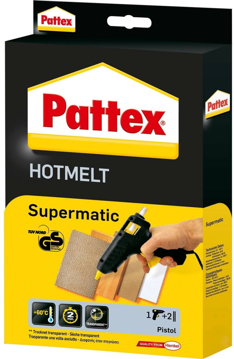 Pistolets à colle Truffaut Pattex HOTMELT Supermatic