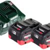 Perceuses & visseuses sans fil Truffaut Metabo SB 18 LTX BL Q I 2 x Akku 8,0 Ah + Charger + metaBOX