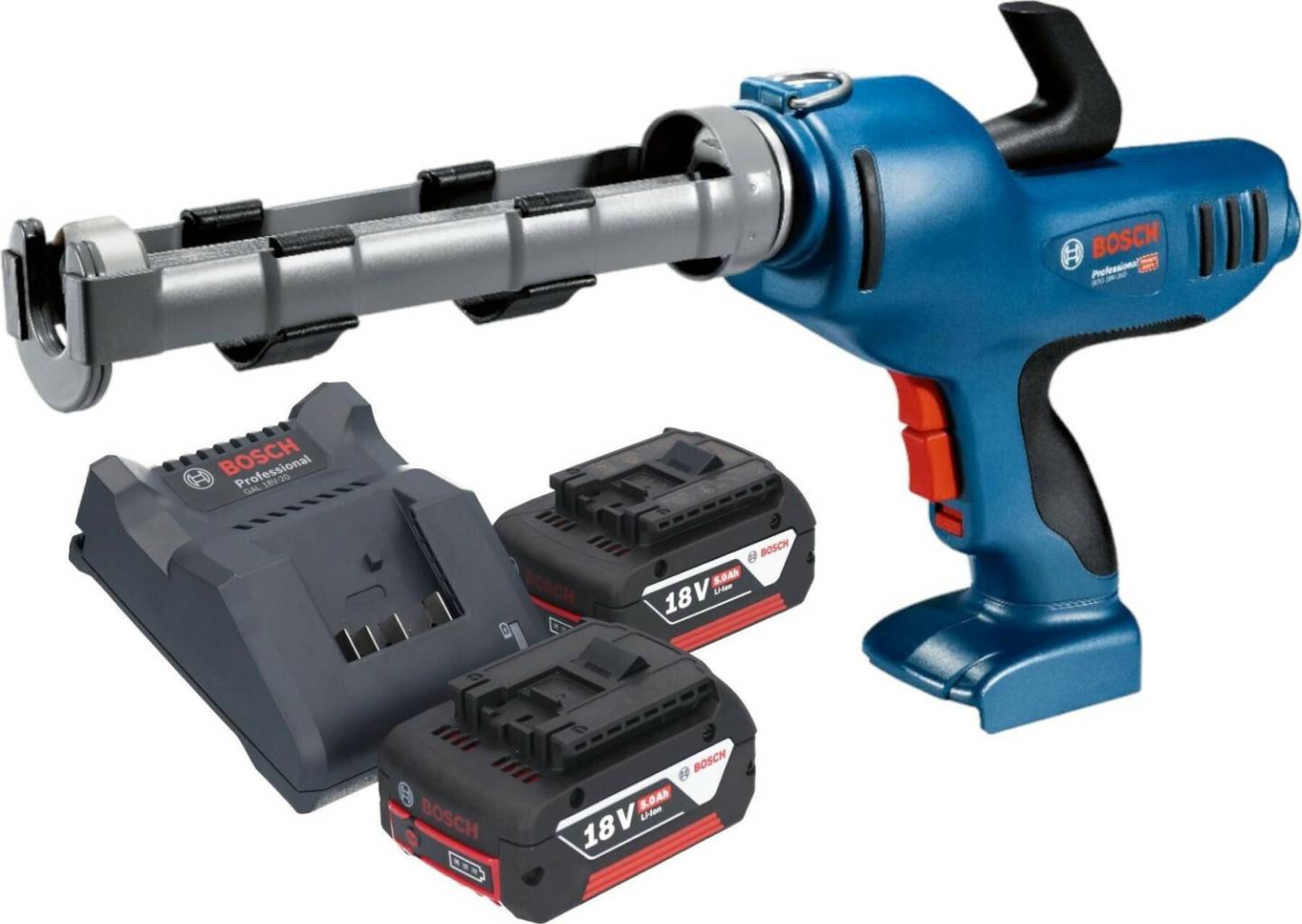 Truffaut Bosch GCG 18V-600 Professional18V-310 (2x 5,0 Ah + charger) Pistolet à mastic