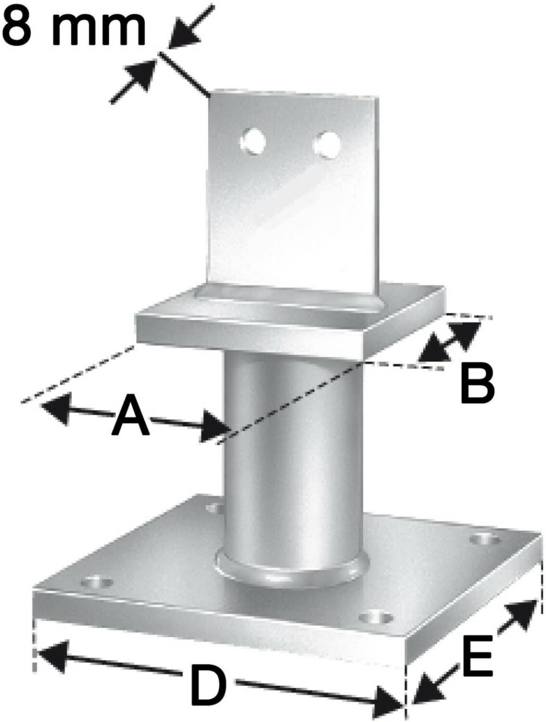 Truffaut Simpson Strong-Tie PISBMAXIG-B Quincaillerie de fixation