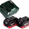 Perceuses & visseuses sans fil Truffaut Metabo BS 18 LT BL Q2x8,0 Ah + charger + MetaLoc