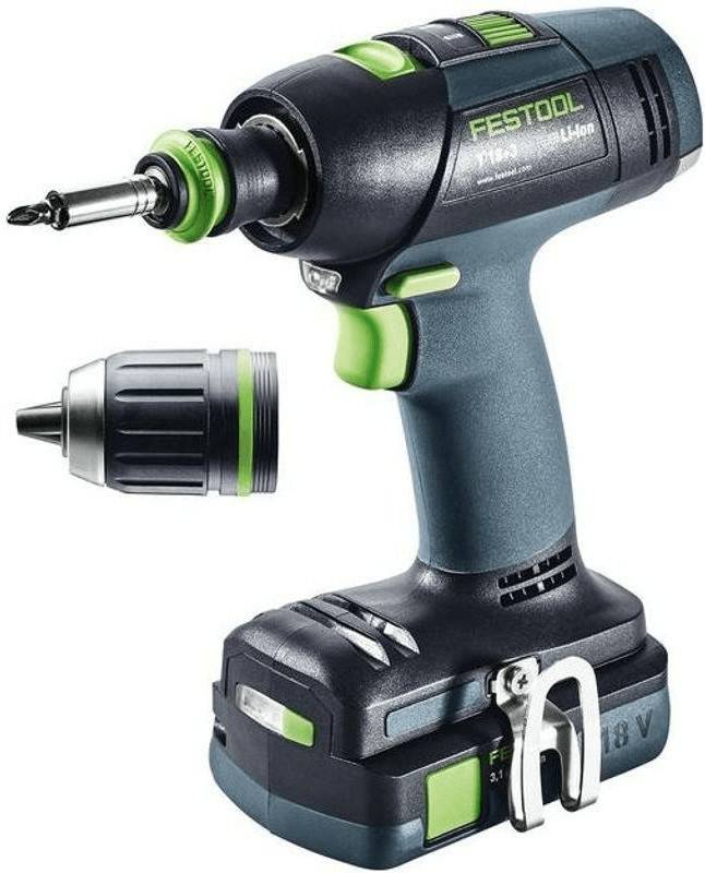 Perceuses & visseuses sans fil Truffaut Festool T 18+3Li 3,1-Compact (574908)