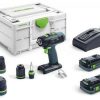 Truffaut Festool T 18+3Li-Basic 2x 4,0Ah Batteries + charger Perceuses & visseuses sans fil