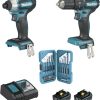 Truffaut Makita DLX2221TJ2 Packs outillage électroportatif