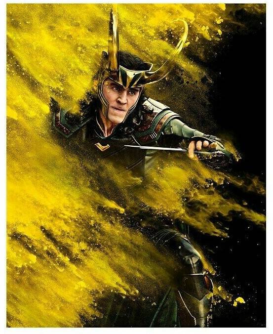 Truffaut Komar Marvel Loki Yellow Dust (200 x 250 cm) Papiers peints