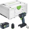 Perceuses & visseuses sans fil Truffaut Festool TXS 18-Basic1x 5,0 Ah + Systainer