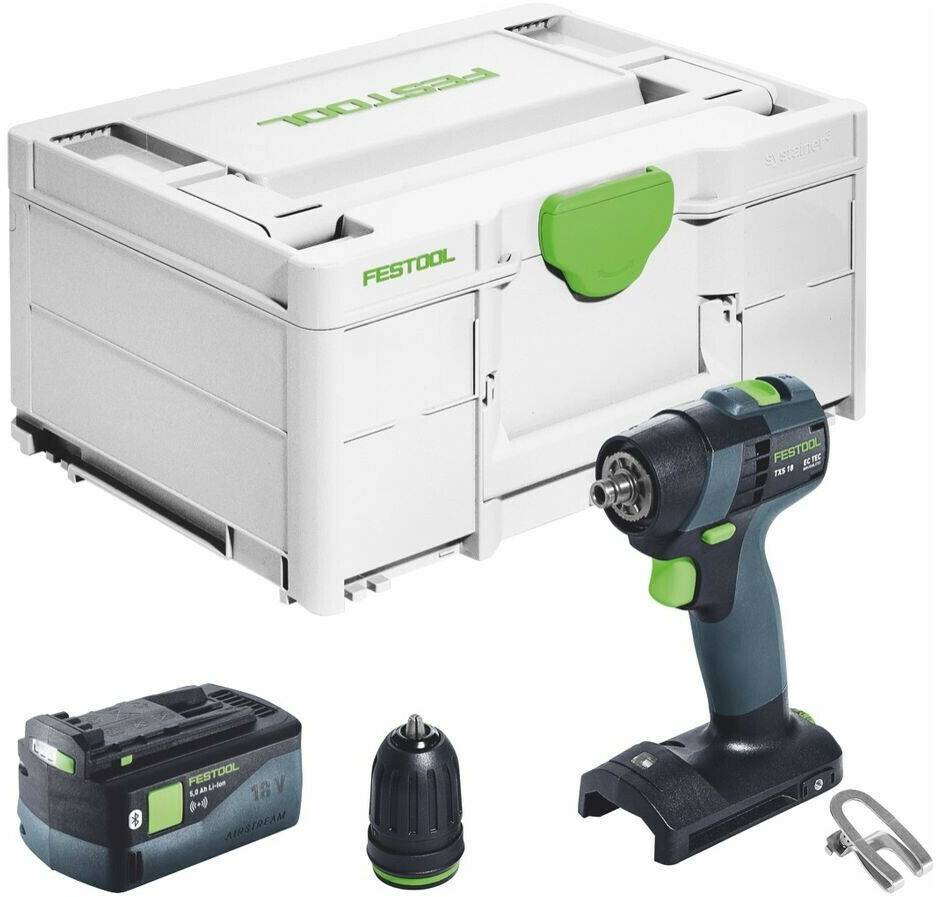 Perceuses & visseuses sans fil Truffaut Festool TXS 18-Basic1x 5,0 Ah + Systainer