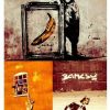 Papiers peints Truffaut Artgeist Collage - Banksy 50x1000 cm