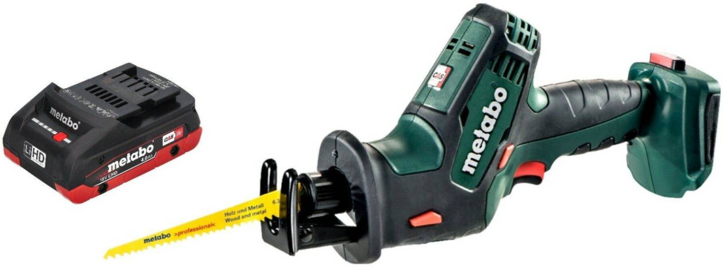 Scies sabres Truffaut Metabo SSE 18 LTXCompact (1x LiHD 4,0 Ah)