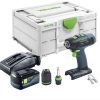 Perceuses & visseuses sans fil Truffaut Festool T 18+3Basic (1x 5,0 Ah + charger + Systainer)