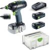 Perceuses & visseuses sans fil Truffaut Festool T 18+3Li 3,1-Compact (574908)