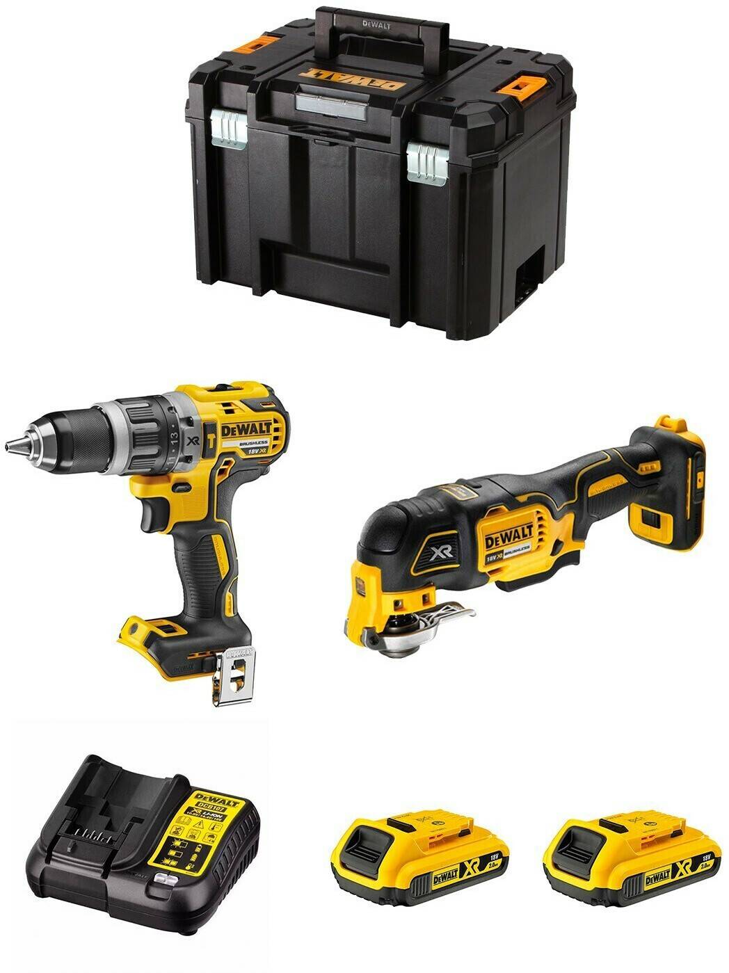 Truffaut DeWalt DWKDWK206 (2 x 2,0 Ah + TSTAK VI) Packs outillage électroportatif