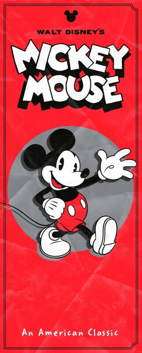 Truffaut Komar Mickey - American Classic 100 x 250 cm Papiers peints