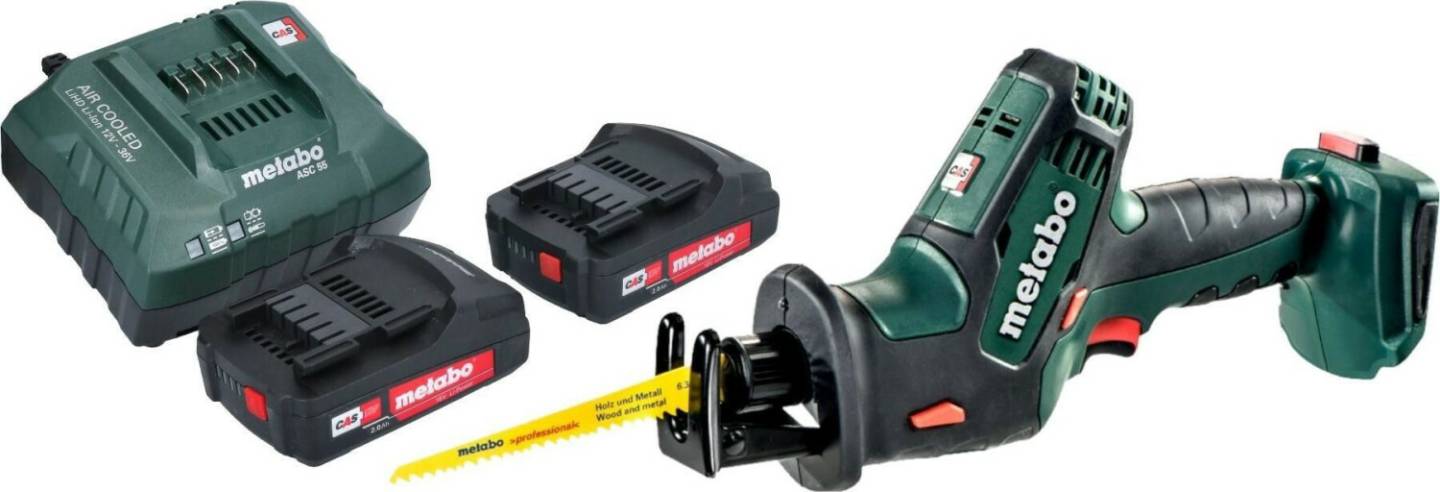 Truffaut Metabo SSE 18 LTXCompact (2x 2,0 Ah + charger) Scies sabres