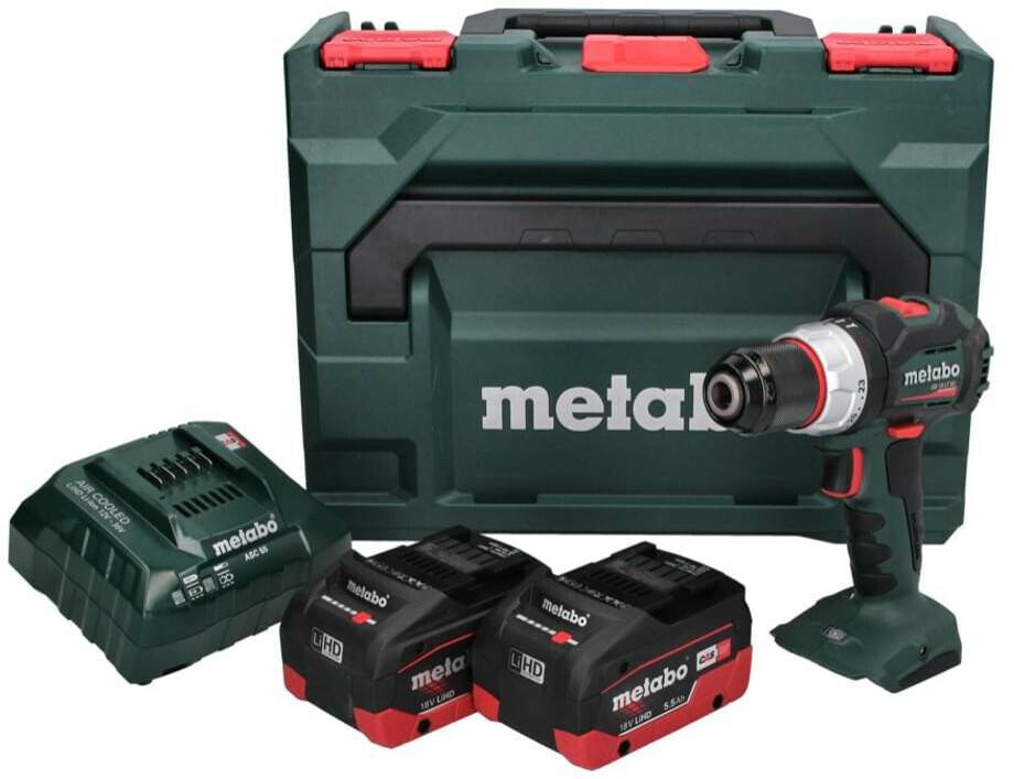 Perceuses & visseuses sans fil Truffaut Metabo SB 18 LTBL (2x 5,5 Ah + charger + metaBOX)