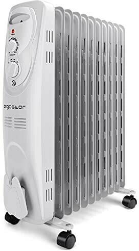 Radiateurs électriques Truffaut Aigostar Oil Filled Radiator Pangpang 33IEJ 11 Fins 2300W White