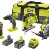 Packs outillage électroportatif Truffaut Ryobi ONE+ Combo-Kit RCK184A-252S